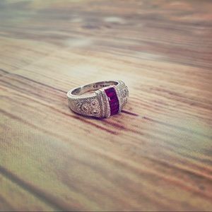 Judith Ripka Cubic Zirconia Silver Ring